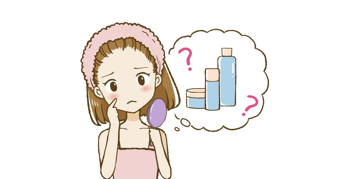 スキンケアに悩む女性