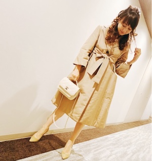 FOXEY（フォクシー）渡辺美奈代さん着用画像　芸能人　有名人　著名人　モデル